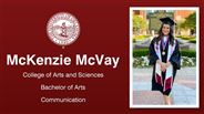 McKenzie McVay - College of Arts and Sciences - Bachelor of Arts - Communication