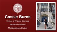 Cassie Burns - College of Arts and Sciences - Bachelor of Science - Multidisciplinary Studies