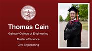 Thomas Cain - Gallogly College of Engineering - Master of Science - Civil Engineering