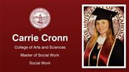 Carrie Cronn - Carrie Cronn - College of Arts and Sciences - Master of Social Work - Social Work