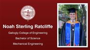 Noah Sterling Ratcliffe - Gallogly College of Engineering - Bachelor of Science - Mechanical Engineering