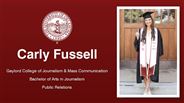 Carly Fussell - Gaylord College of Journalism & Mass Communication - Bachelor of Arts in Journalism - Public Relations