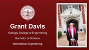 Grant Davis - Gallogly College of Engineering - Bachelor of Science - Mechanical Engineering