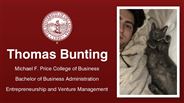 Thomas Bunting - Thomas Bunting - Michael F. Price College of Business - Bachelor of Business Administration - Entrepreneurship and Venture Management