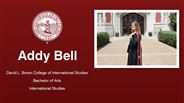 Addy Bell - David L. Boren College of International Studies - Bachelor of Arts - International Studies