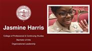 Jasmine Harris - College of Professional & Continuing Studies - Bachelor of Arts - Organizational Leadership