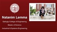 Natanim Lemma - Gallogly College of Engineering - Master of Science - Industrial & Systems Engineering