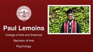 Paul Lemoins - College of Arts and Sciences - Bachelor of Arts - Psychology