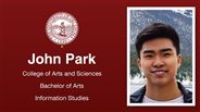 John Park - College of Arts and Sciences - Bachelor of Arts - Information Studies