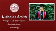 Nicholas Smith - College of Arts and Sciences - Bachelor of Arts - Psychology