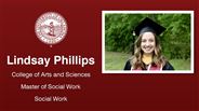 Lindsay Phillips - Lindsay Phillips - College of Arts and Sciences - Master of Social Work - Social Work