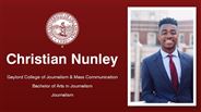 Christian Nunley - Gaylord College of Journalism & Mass Communication - Bachelor of Arts in Journalism - Journalism