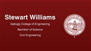 Stewart Williams - Gallogly College of Engineering - Bachelor of Science - Civil Engineering