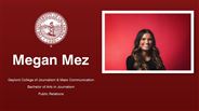 Megan Mez - Gaylord College of Journalism & Mass Communication - Bachelor of Arts in Journalism - Public Relations