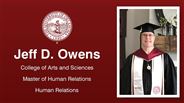 Jeff D. Owens - Jeff D. Owens - College of Arts and Sciences - Master of Human Relations - Human Relations