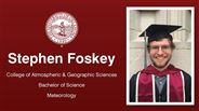 Stephen Foskey - College of Atmospheric & Geographic Sciences - Bachelor of Science - Meteorology