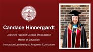 Candace Hinnergardt - Jeannine Rainbolt College of Education - Master of Education - Instruction Leadership & Academic Curriculum