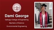 Dami George - Gallogly College of Engineering - Bachelor of Science - Environmental Engineering