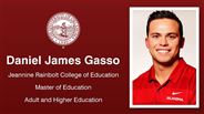 Daniel James Gasso - Jeannine Rainbolt College of Education - Master of Education - Adult and Higher Education