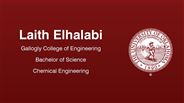 Laith Elhalabi - Gallogly College of Engineering - Bachelor of Science - Chemical Engineering