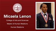 Micaela Lenon - College of Arts and Sciences - Master of Human Relations - Human Relations