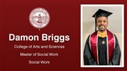 Damon Briggs - Damon Briggs - College of Arts and Sciences - Master of Social Work - Social Work