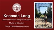 Kennade Long - Jeannine Rainbolt College of Education - Master of Education - Clinical Professional Counseling