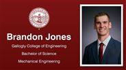 Brandon Jones - Gallogly College of Engineering - Bachelor of Science - Mechanical Engineering