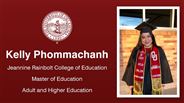 Kelly Phommachanh - Jeannine Rainbolt College of Education - Master of Education - Adult and Higher Education