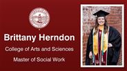 Brittany Herndon - College of Arts and Sciences - Master of Social Work