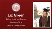 Liz Green - College of Arts and Sciences - Bachelor of Arts - Multidisciplinary Studies