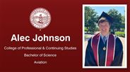 Alec Johnson - College of Professional & Continuing Studies - Bachelor of Science - Aviation