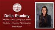 Della Stuckey - Michael F. Price College of Business - Bachelor of Business Administration - Management