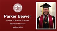 Parker Beaver - College of Arts and Sciences - Bachelor of Science - Mathematics