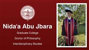 Nida'a Abu Jbara - Nida'a Abu Jbara - Graduate College - Doctor of Philosophy - Interdisciplinary Studies