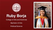 Ruby Borja - College of Arts and Sciences - Bachelor of Arts - Political Science