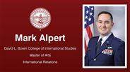 Mark Alpert - David L. Boren College of International Studies - Master of Arts - International Relations