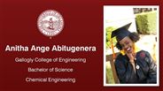 Anitha Ange Abitugenera - Gallogly College of Engineering - Bachelor of Science - Chemical Engineering