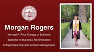 Morgan Rogers - Michael F. Price College of Business - Bachelor of Business Administration - Entrepreneurship and Venture Management