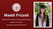 Maddi Frizzell - College of Atmospheric & Geographic Sciences - Bachelor of Science - Geographic Information Science