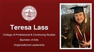 Teresa Lass - College of Professional & Continuing Studies - Bachelor of Arts - Organizational Leadership