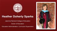 Heather Doherty Sparks - Jeannine Rainbolt College of Education - Doctor of Education - Education Administration: Curriculum Supervision