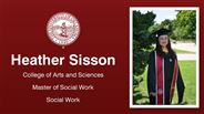 Heather Sisson - Heather Sisson - College of Arts and Sciences - Master of Social Work - Social Work