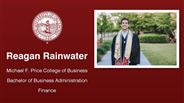 Reagan Rainwater - Michael F. Price College of Business - Bachelor of Business Administration - Finance