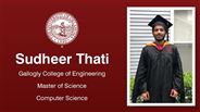 Sudheer Thati - Gallogly College of Engineering - Master of Science - Computer Science