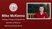 Mike McKenna - Gallogly College of Engineering - Bachelor of Science - Mechanical Engineering