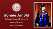 Bonnie Arnold - Gallogly College of Engineering - Master of Science - Civil Engineering