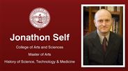 Jonathon Self - College of Arts and Sciences - Master of Arts - History of Science, Technology & Medicine