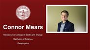 Connor Mears - Mewbourne College of Earth and Energy - Bachelor of Science - Geophysics