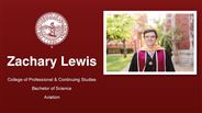 Zachary Lewis - Zachary Lewis - College of Professional & Continuing Studies - Bachelor of Science - Aviation